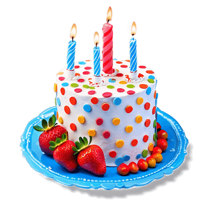 Strawberry Birthday Cake PNG ssm PNG