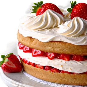 Strawberry Cream Cake PNG hky PNG