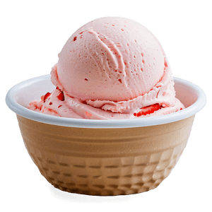 Strawberry Ice Cream Bowl PNG ttv PNG image with transparent background