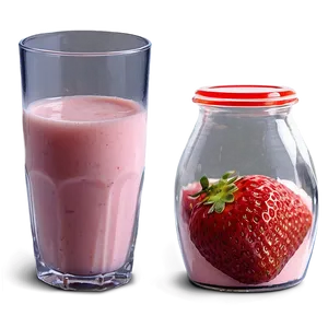 Strawberry Milk Breakfast Png 06252024 PNG Image