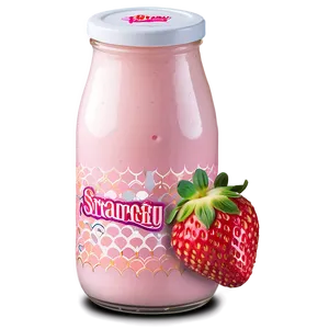 Strawberry Milk Breakfast Png 88 PNG Image