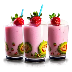 Strawberry Milk Cocktail Png 06252024 PNG Image