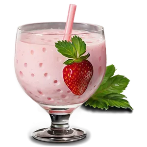 Strawberry Milk Cocktail Png 06252024 PNG Image