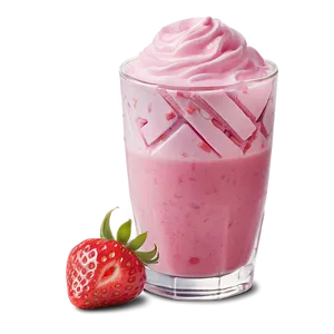 Strawberry Milk In Cafe Png Nef90 PNG Image