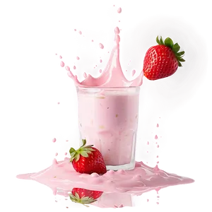 Strawberry Milk Splash Png Ffi85 PNG Image