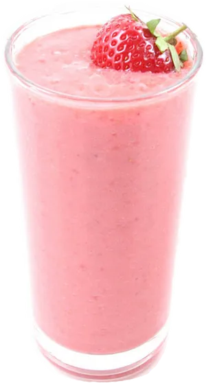 Strawberry Smoothie Delight PNG Image