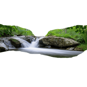 Stream and Waterfall Combo PNG 25 PNG