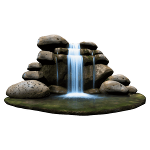 Stream and Waterfall Combo PNG ipg PNG