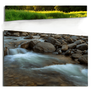 Stream at Sunset PNG jpt PNG with transparent background