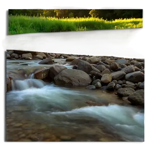 Stream At Sunset Png Jpt PNG Image