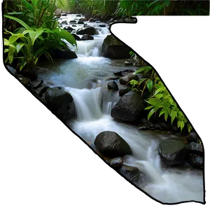 Stream In Rainforest Png 06262024 PNG Image