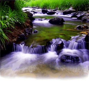 Stream in Urban Park PNG nef9 PNG