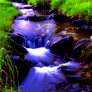 Stream in Urban Park PNG qbc PNG