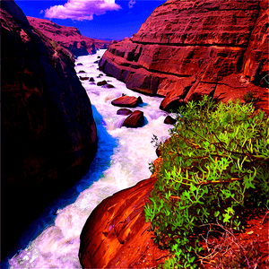 Stream through Canyon PNG adt PNG