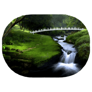 Stream with Footbridge PNG 29 PNG with transparent background
