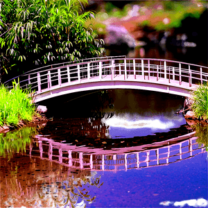 Stream with Footbridge PNG 87 PNG with transparent background