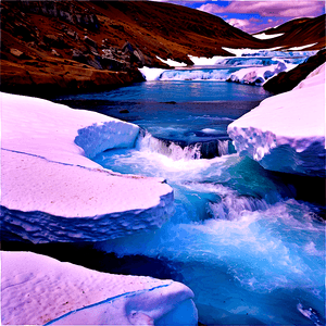 Stream with Icebergs PNG muc98 PNG