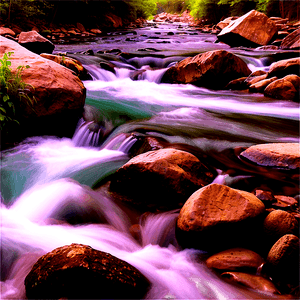 Stream with Rapids PNG 34 PNG with transparent background