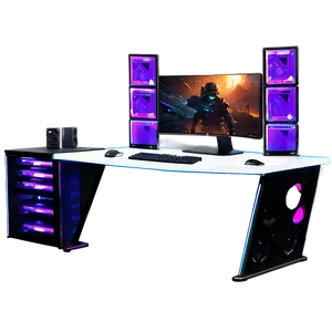 Streamer's Gaming Desk Png 35 PNG Image