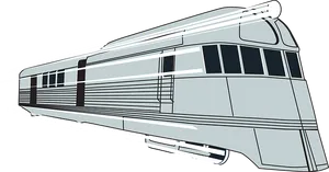 Streamlined Train Illustration PNG Image