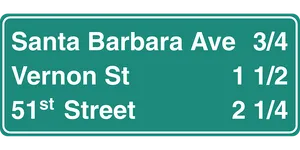 Street Distance Sign Green Background PNG Image