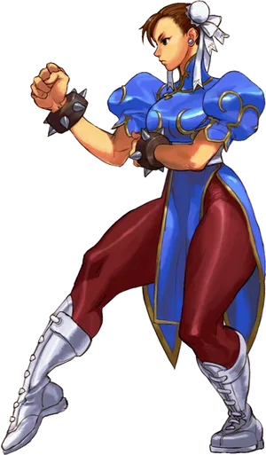 Street Fighter Character Pose PNG Image