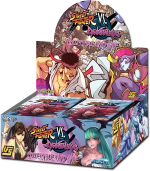 Street Fighter V S Darkstalkers Card Game Box PNG Image