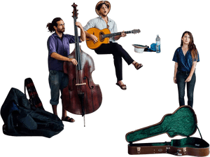 Street_ Musicians_ Performing PNG with transparent background