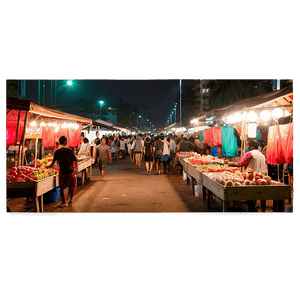 Street Night Market PNG 06112024 PNG image with transparent background