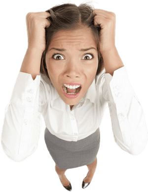 Transparent Confused Girl Png - Stressed From Social Media, Png Download PNG with transparent background