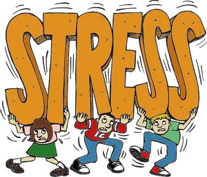 Stressful Situation Cartoon PNG Image