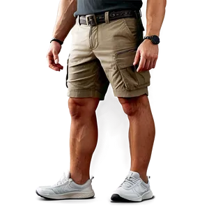 Stretch Cargo Shorts Png 06282024 PNG Image