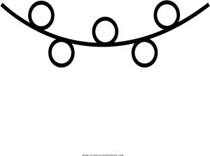 String Lights Coloring Page - Circle, HD Png Download PNG image with transparent background