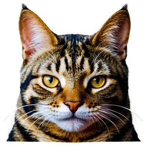 Striped Cat Face Png 8 PNG Image