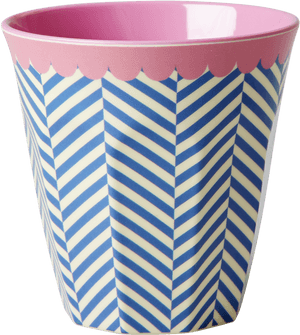 Rice Dk Blue Sailor Stripe Melamine Cup, HD Png Download PNG image with transparent background