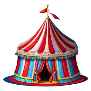 Striped Circus Tent Png Huu51 PNG Image