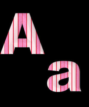 Striped Letter A Design PNG image with transparent background