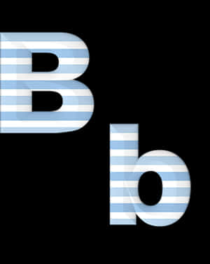 Striped Letter Illusion PNG image with transparent background