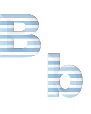 Striped Letter Illusion PNG Image