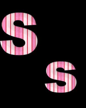 Striped Letter S Design PNG image with transparent background