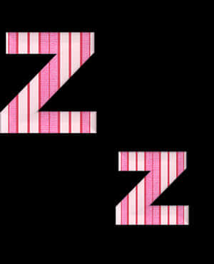 Striped Letter Z Illusion PNG image with transparent background