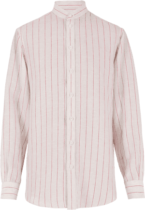 Linen Shirt With Red Stripes Ss19 Collection, Pal Zileri - Formal Wear, HD Png Download PNG with transparent background