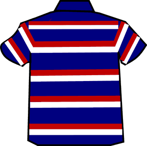 Striped Polo Shirt Design PNG image with transparent background