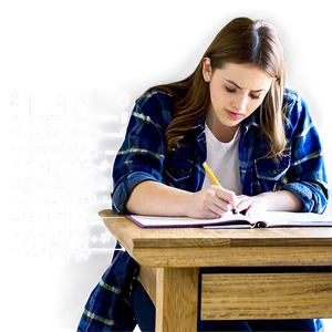 Student Writing Exam Png Sot86 PNG Image