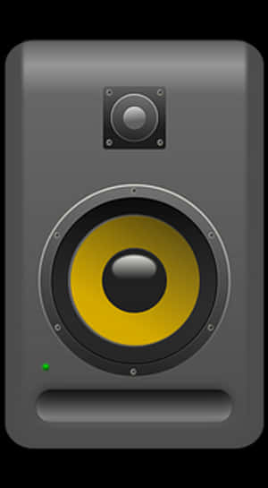 Studio Monitor Speaker Graphic PNG image with transparent background