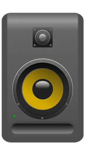 Studio Monitor Speaker Graphic PNG Image