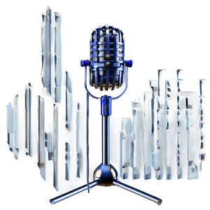 Studio-quality Podcast Mic Png Ebl PNG Image