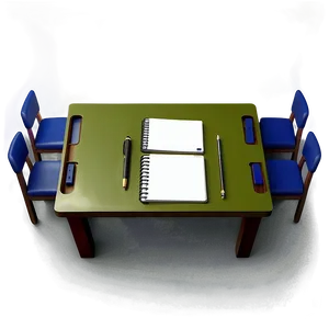 Study Table Top View Png 40 PNG Image