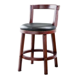 Sturdy Wooden Barstool Png 06282024 PNG Image