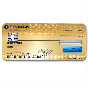 Stylish Bank Check Png Vlw68 PNG Image